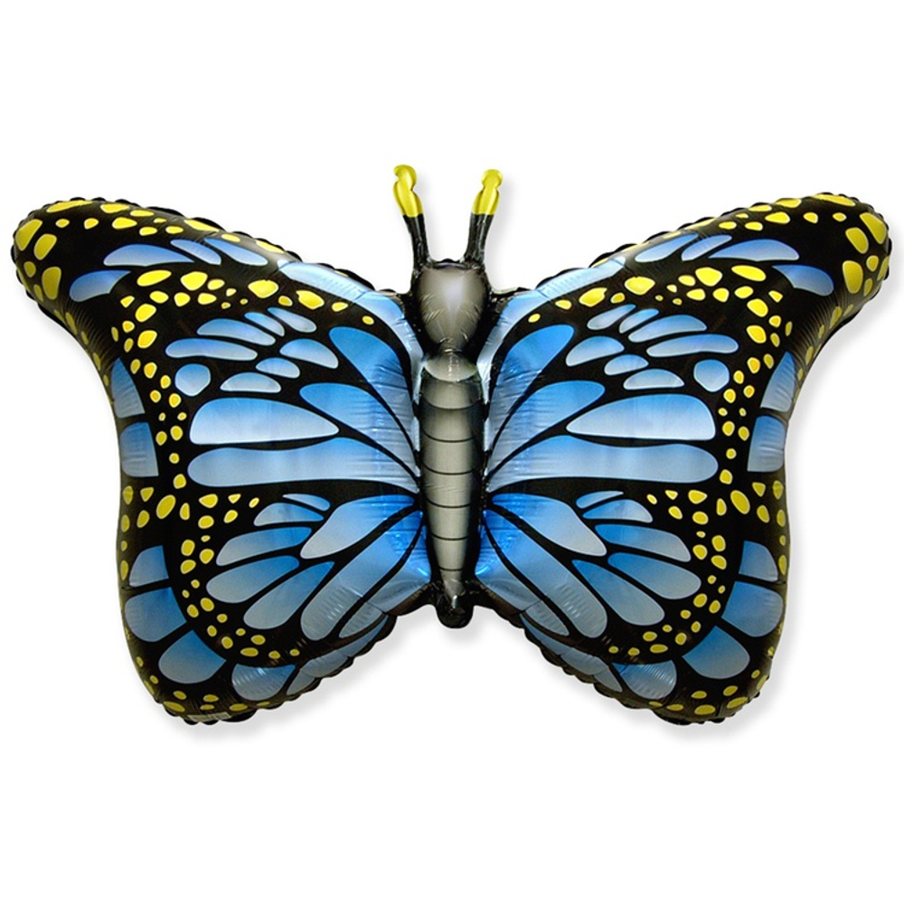 Шар Фольгированный Бабочка крылья голубые (Голубой)