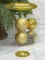 Набор пластиковых шаров Прага 100 мм., золото, 4 шт., Christmas DeLuxe (87578)