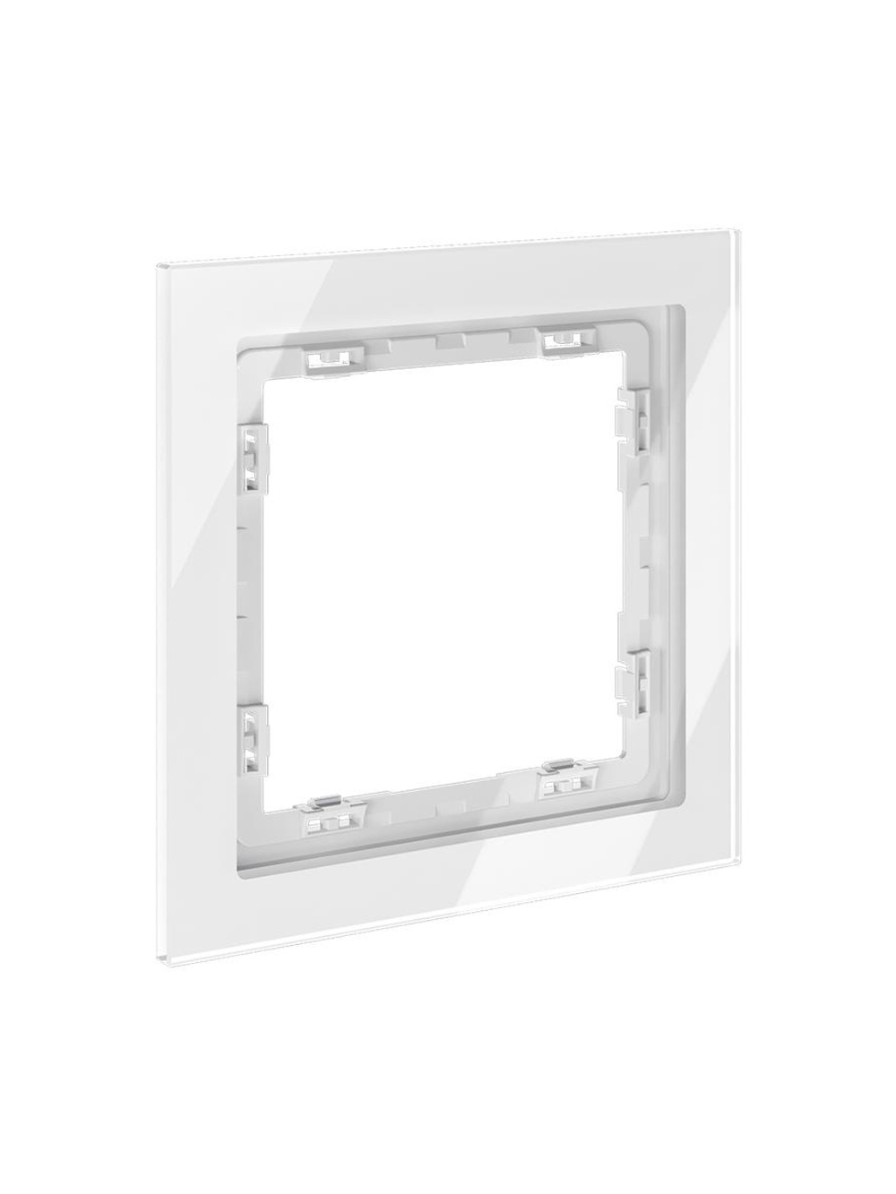Рамка 1-м S70 стеклян. бел. Voltum VLS110101