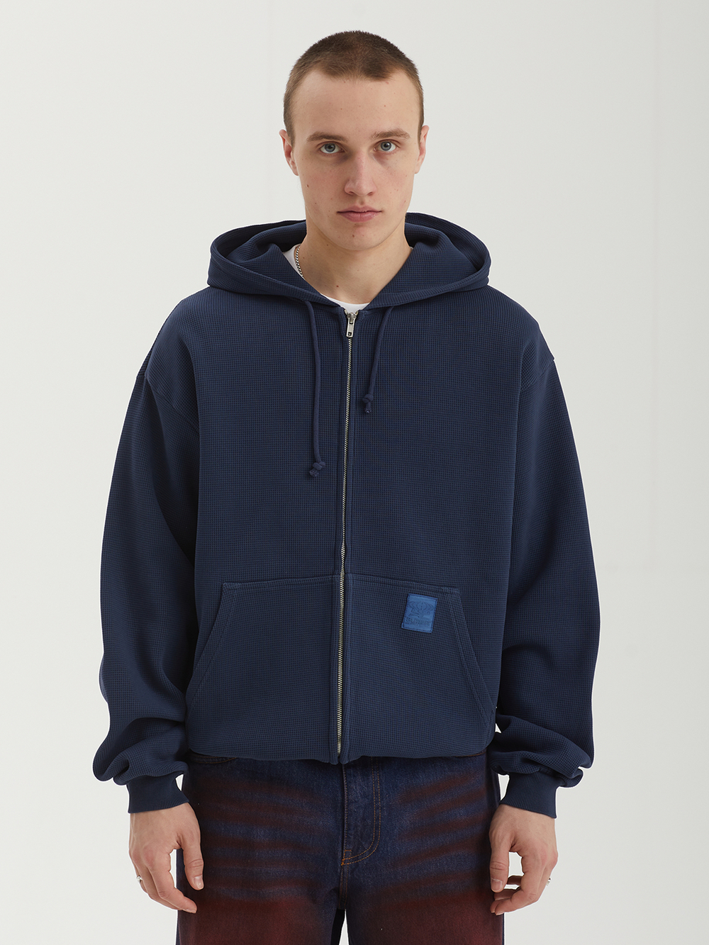 Мужская Толстовка Waffle Zip-thru
