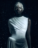 Платье с буфом