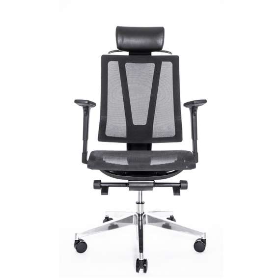 Кресло FALTO G1 AIR (3 уровня поясницы, сетка, черный)