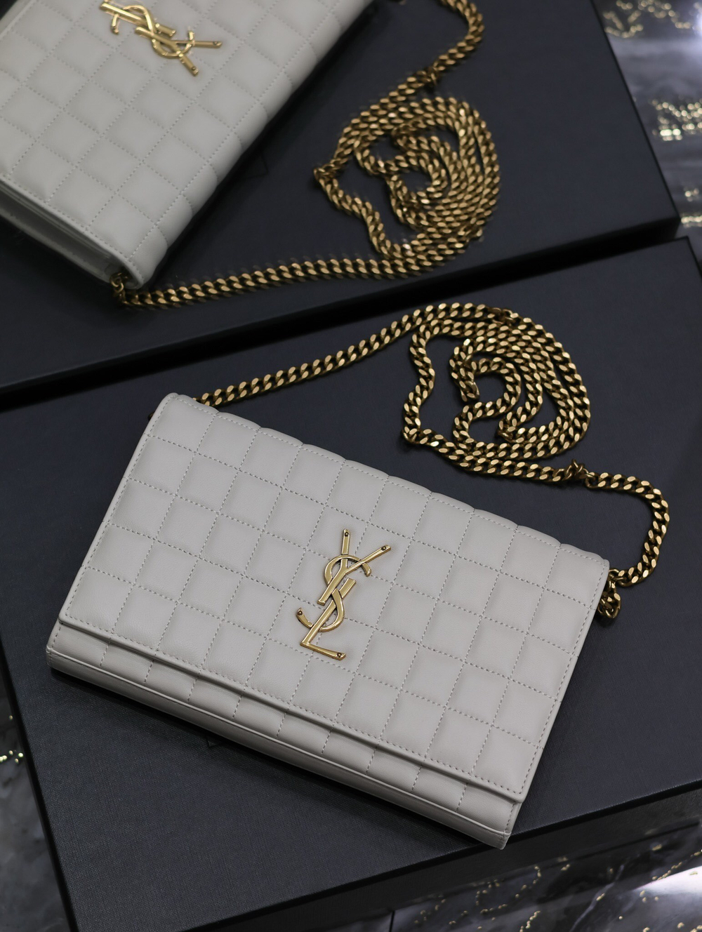 Saint Laurent Cassandre Chain Wallet 23 cm