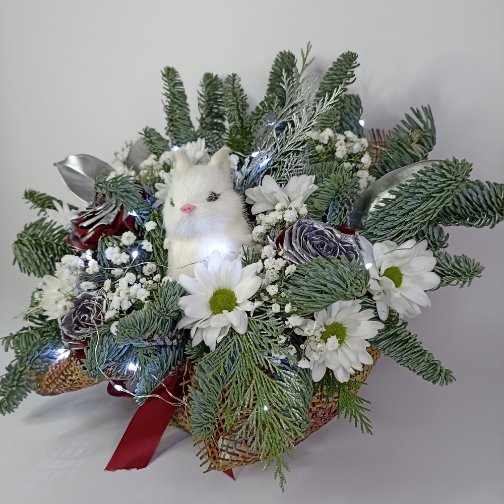 Новогодняя композиция Заяц