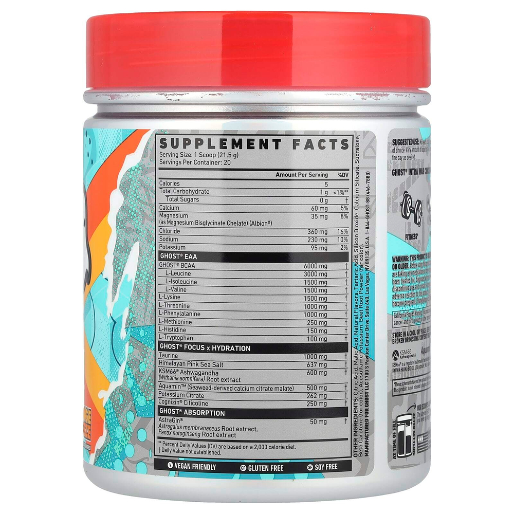 Ghost, Intra, апельсиновый сок, 430 г (15,2 унции)