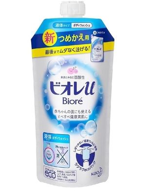 BIORE Гель для душа Мягкая свежесть запасной блок 340мл