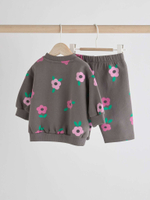 Свитшот и спортивные брюки в комплекте для малышей Next B77-493, Серый