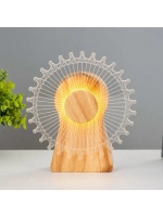 Светильник сенсорный «Колесо» LED крутится 6 Вт USB 15×4×16