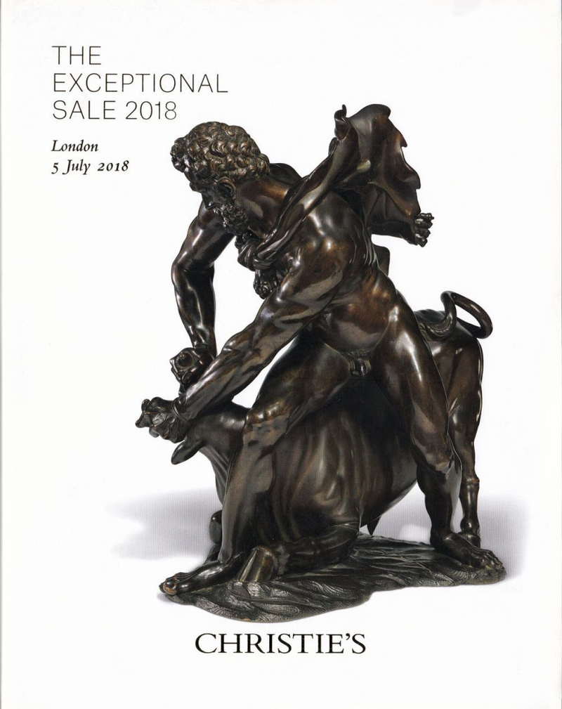 Каталог аукциона Christie's, Лондон, Исключительные торги 2018 года от 5 июля 2018 года