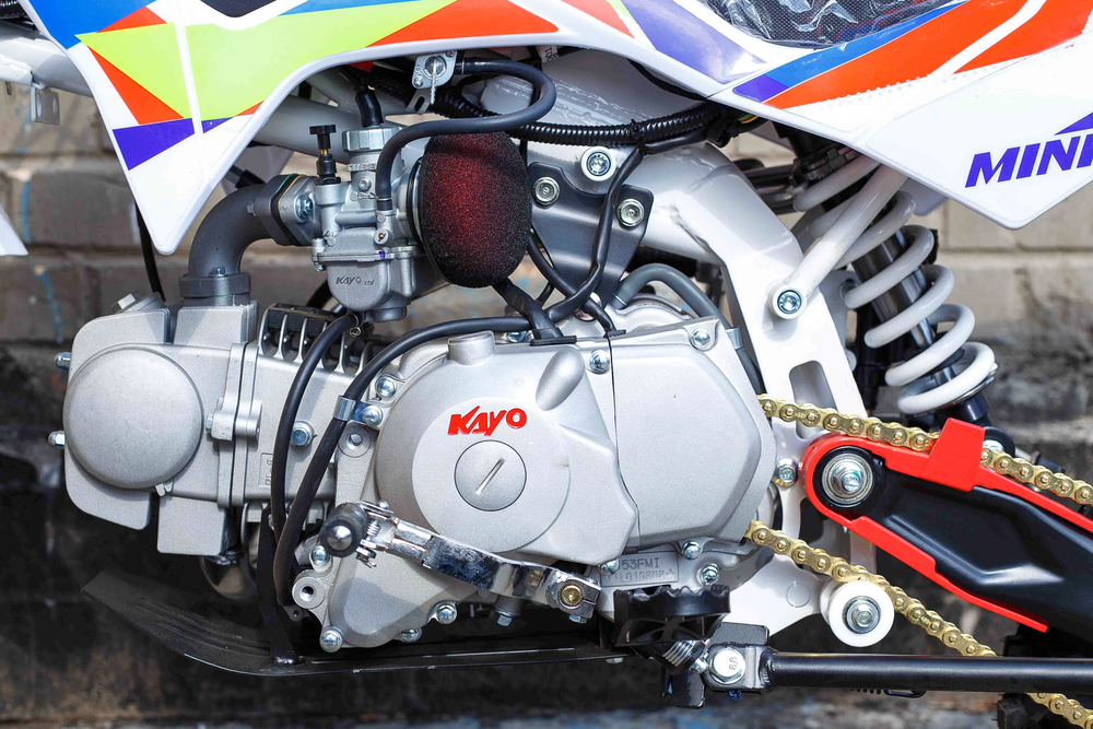 Питбайк KAYO MINI YX125EM 14/12 (механ. сцепл., эл. стартер)