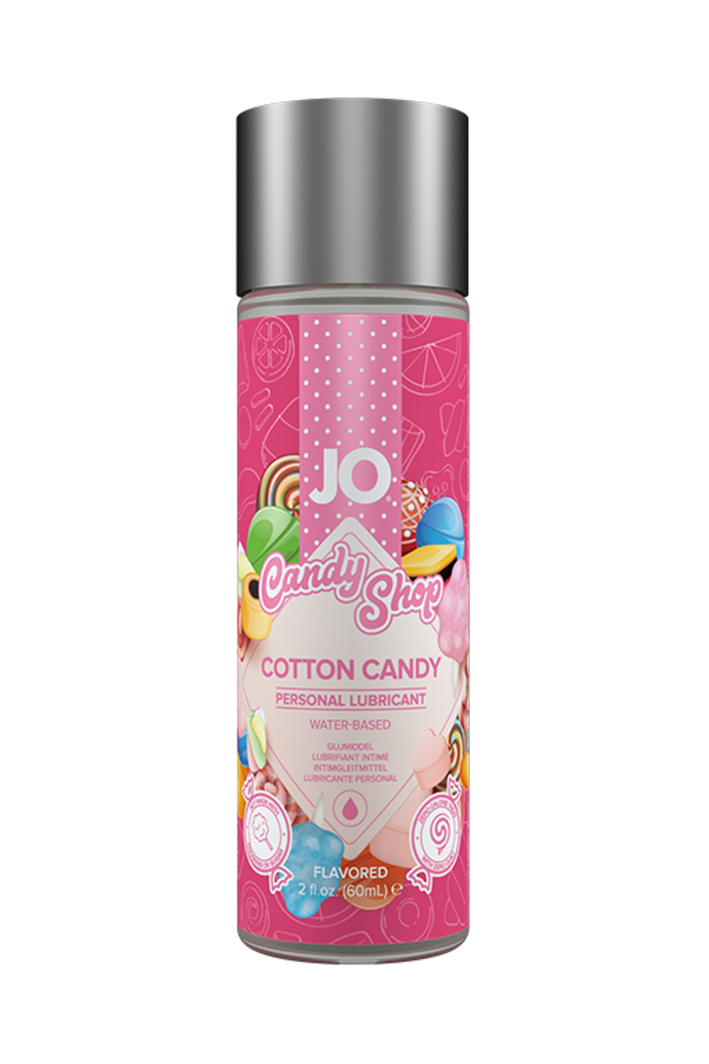 JO H2O Candy Shop Cotton Candy - Оральный лубрикант со вкусом сахарной ваты, 60 мл
