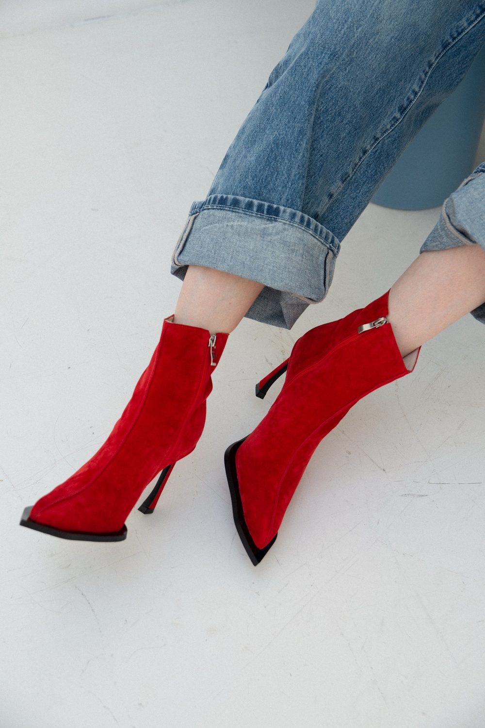 Ботильоны ANRY RED SUEDE