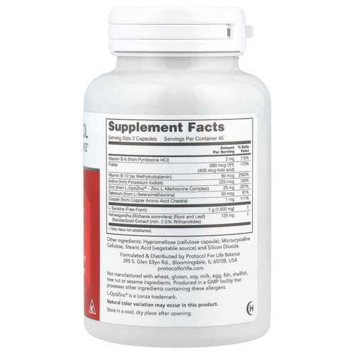 Protocol for Life Balance, Ortho Thyroid™, 90 капсул