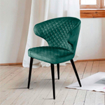 Стул Richard ромб, бархат зелёный 19