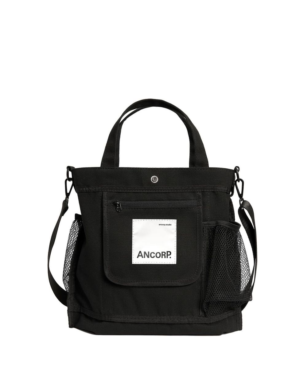 Купить Сумка Ancorp Тоут из канваса абсолютно черная Сумка Ancorp Тоут из канваса абсолютно черная