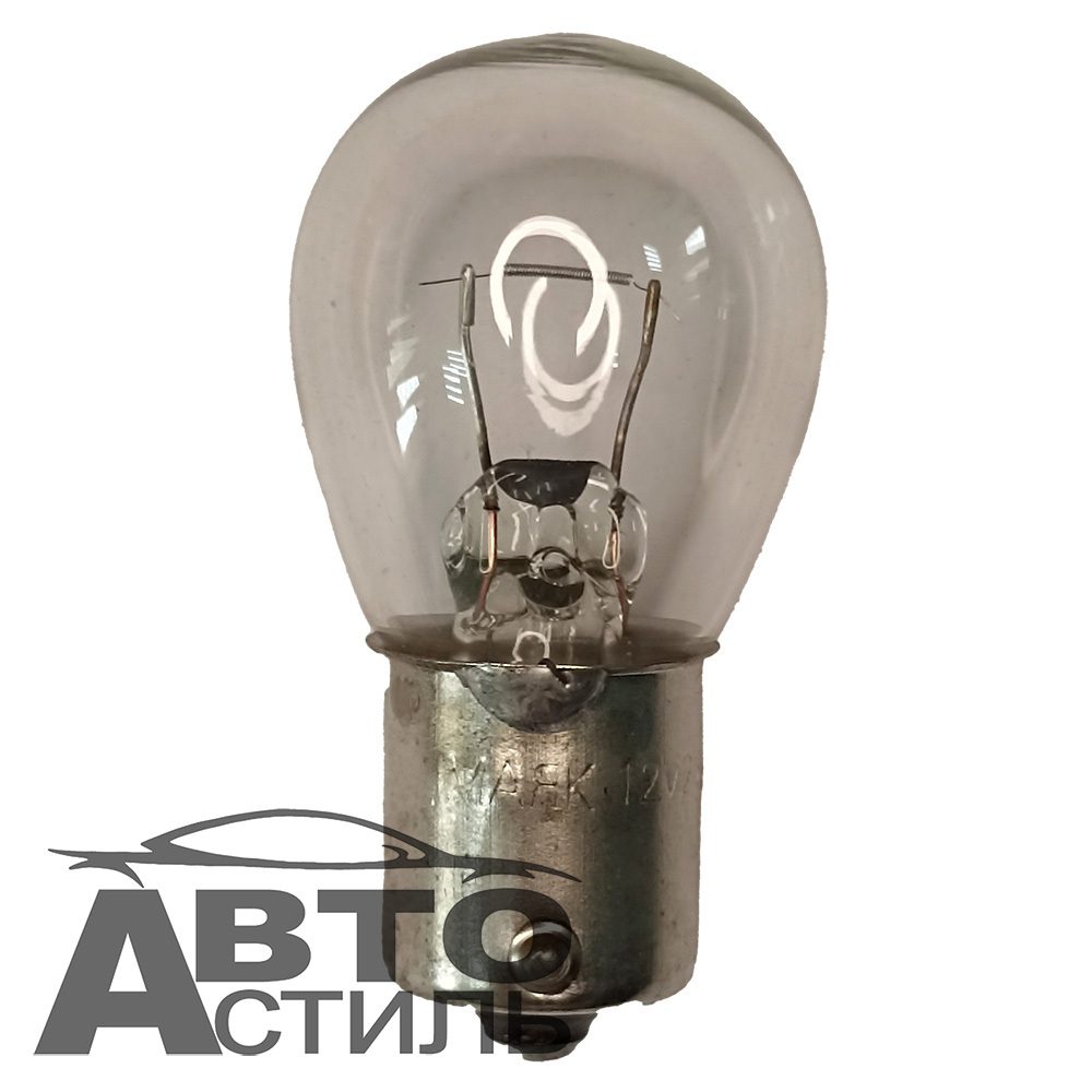 Автолампа  Р 12-21+3 (P21/3W) 1конт (смещ штифт) (BAU15s) Маяк #61217 шт