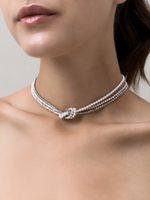 Колье "Beige Knot Zircon"