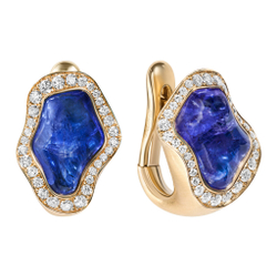 Серьги с Танзанитами и Бриллиантами, E0030-51/1