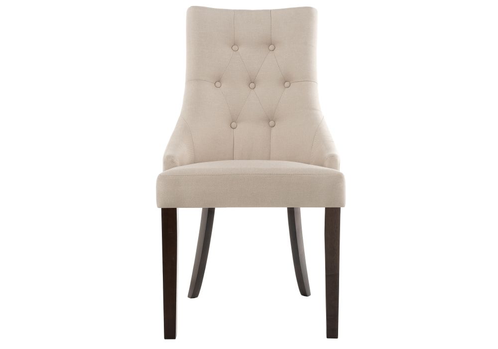 Стул Elegance dark walnut / fabric cream