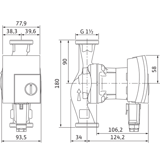 Циркуляционный насос Wilo Yonos PICO 25/1-6-(ROW)