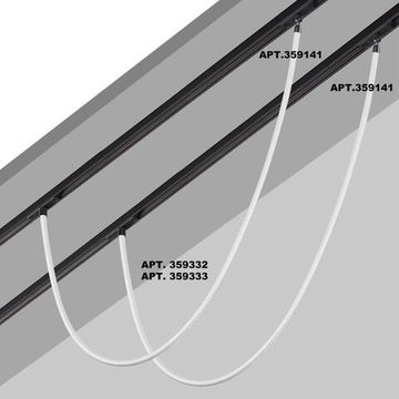 359332 KONST NT24 142 черный Светильник трековый для низковольтного шинопровода FLUM IP20 LED 14W 3000K 48V 1360Лм RAMO