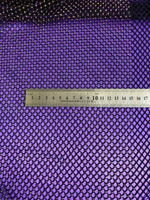 Сетка плетеная, черная стразы черные