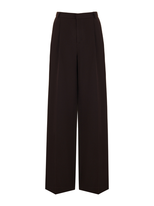 Брюки со складками not simple, коричневый