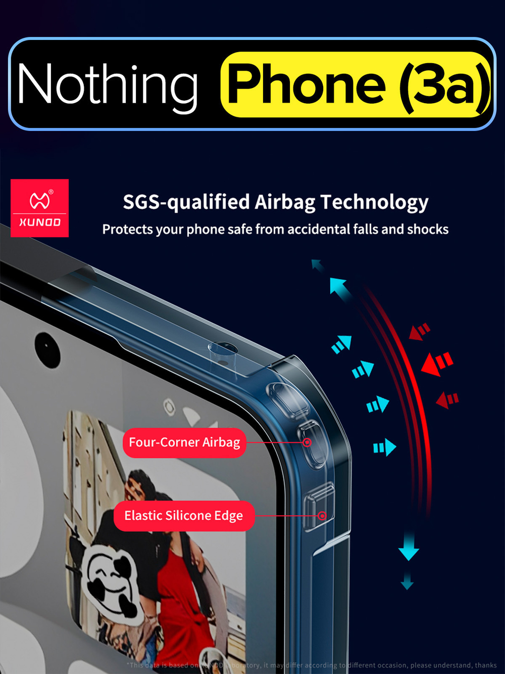 Чехол для Nothing Phone (3a) c MagSafe противоударный с усиленными углами XUNDD