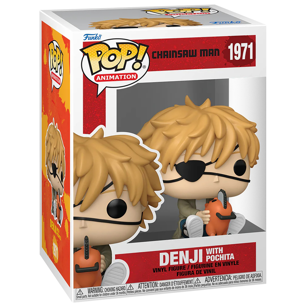 Фигурка Funko POP! Animation Chainsaw Man Denji with Pochita (1971) 86484