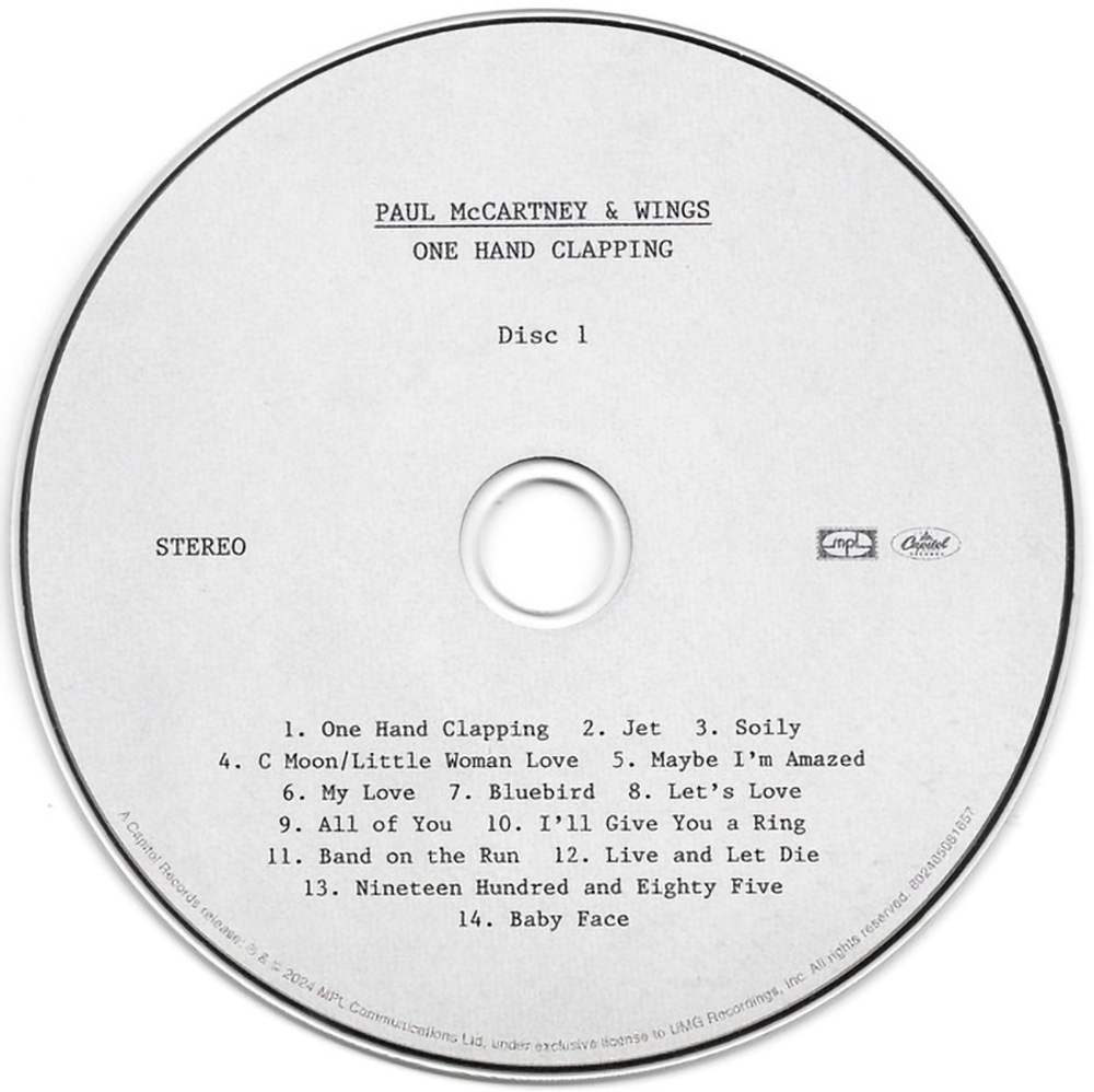 Paul McCartney & Wings / One Hand Clapping (2CD)