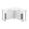 SP.0105.WH.WH.WH / Модуль угловой 1400х1400х750 / столешница:белый, подстолье:белый, металлокаркас:белый, лючок:серый