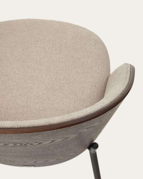 Стул Eamy светло-коричневый с отделкой орех