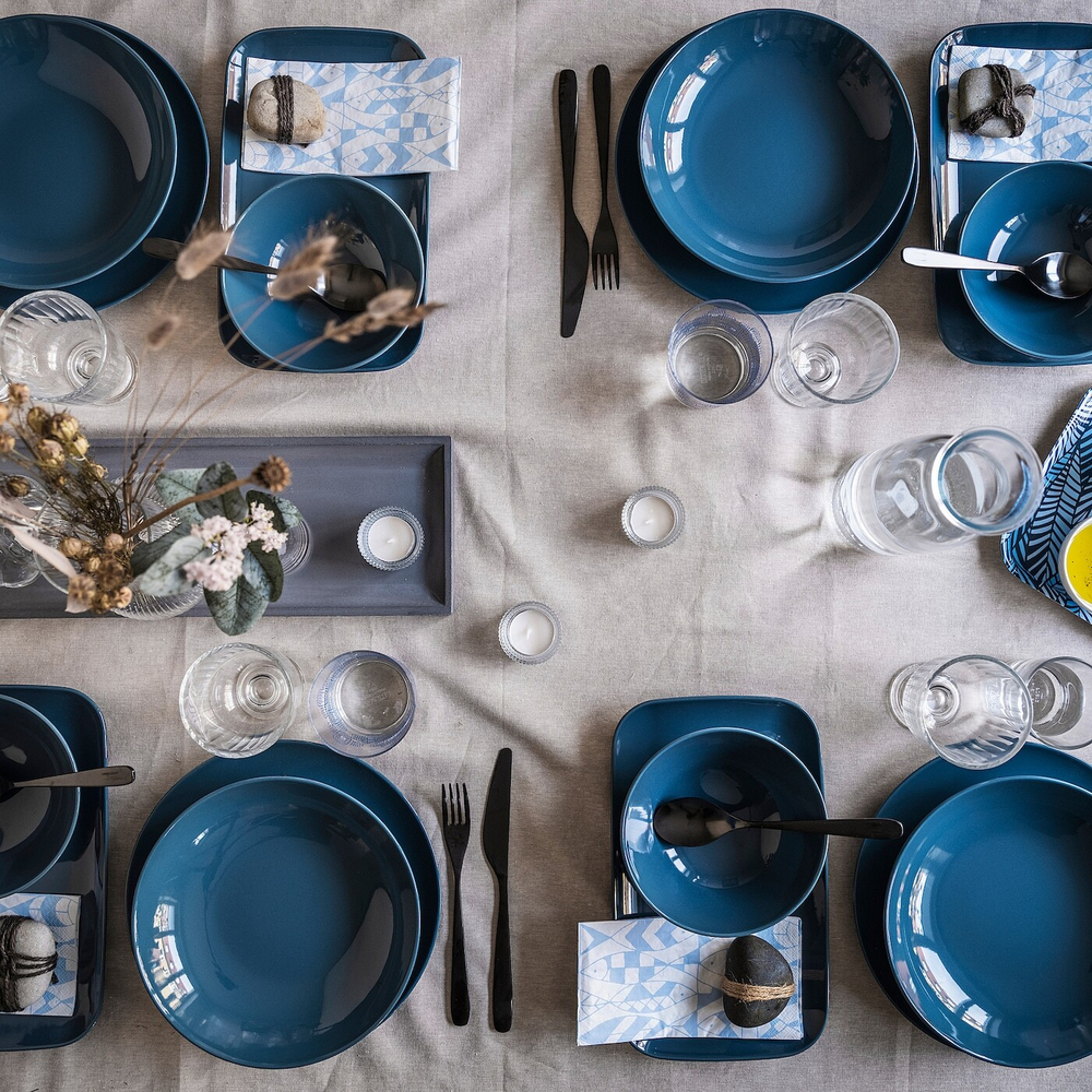 IKEA FÄRGKLAR  (ИКЕА ФÄРГКЛАР)  -  Миска, глянцевая темно-бирюзовая, 16 см