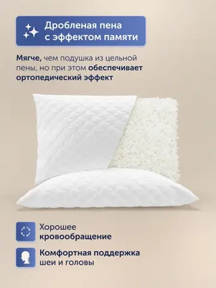 Пенная подушка для путешествий БайТур (в дорожном чехле)