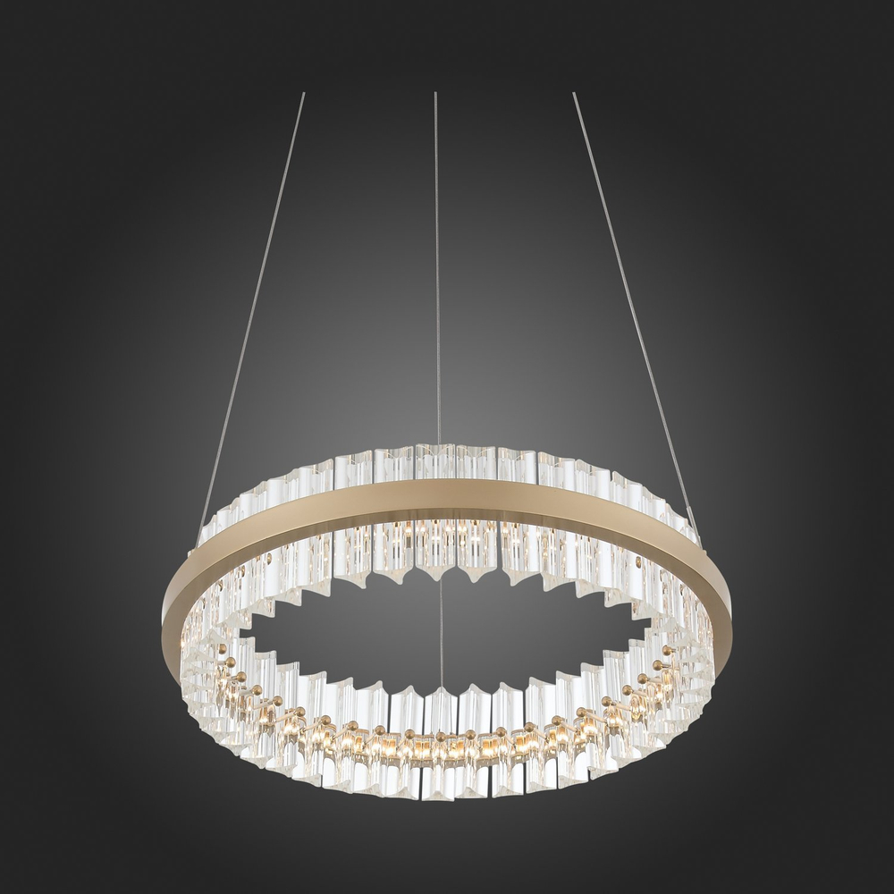 SL383.203.01 Светильник подвесной ST-Luce Золотистый/Золотистый, Прозрачный LED 1*34W 3000K