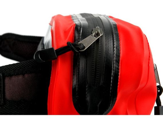 Гермосумка на пояс Sargan Банана с доп.карманом красная