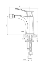Смеситель для биде WONZON & WOGHAND NAVIA, Хром (WW-185001-CR)
