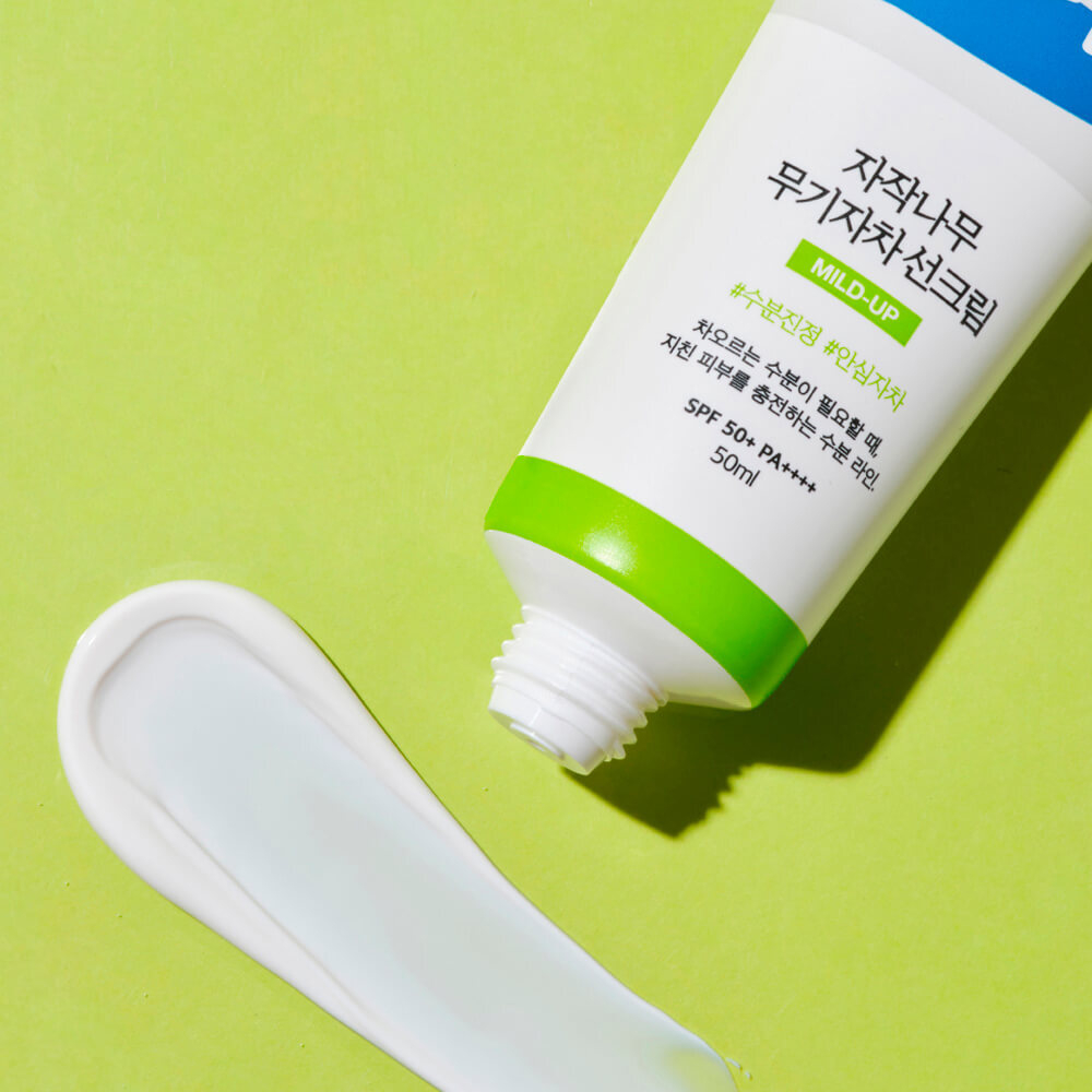 Санскрин с берёзовым соком Round Lab Birch Juice Moisturizing Mild-Up Sunscreen SPF50+ PA++++, 50ml
