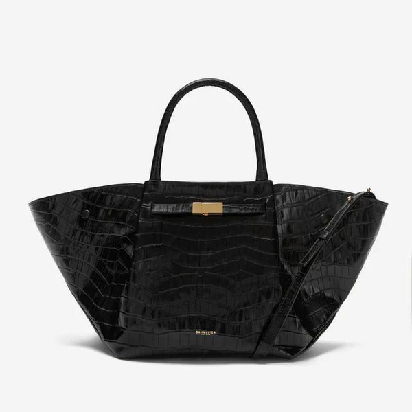 Сумка DeMellier The Midi New York Black Croc-Effect