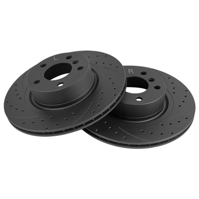 Диск тормозной задний перфорированный PRO-Line с покрытием (компл.2 шт) BMW X3 (F25) GANZ GIJ10140S