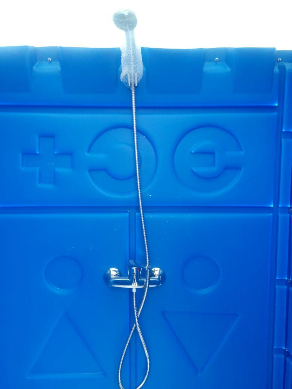 Мобильная Душевая Кабина  Тип3 (Без Бака) в сборе Экомарка S-3 (1200x1100x2200см;70кг;красный кирпичный) - арт.561463