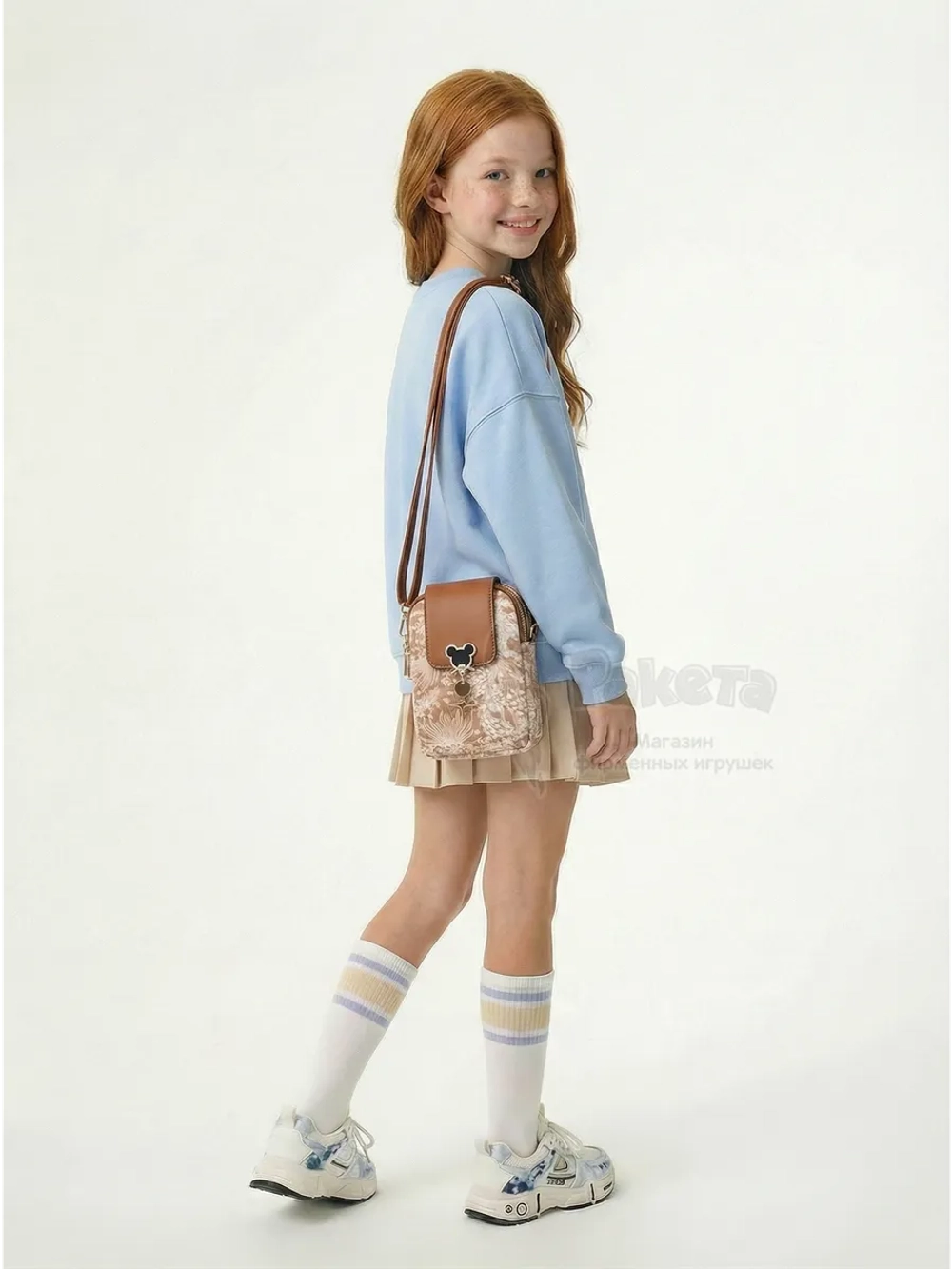 Сумка для девочки подростка на плечо кросс боди