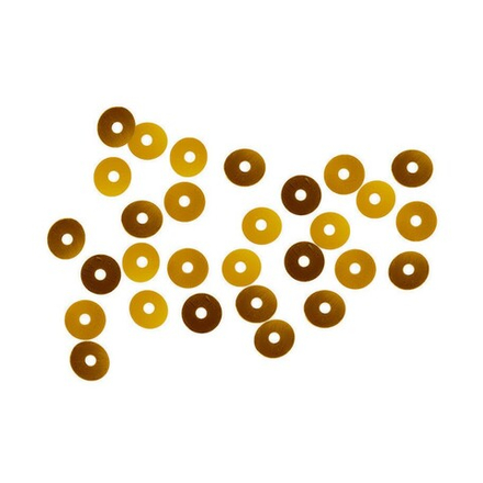 Пайетки плоские, 6 мм, упак./10 гр., 'Астра' (14 коричневый)