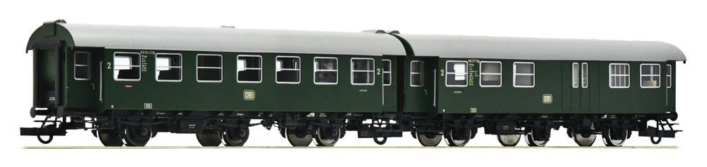 2 сочлененных 3-хосных пассажирских вагона, B3yge, BD3yg, DB, IV