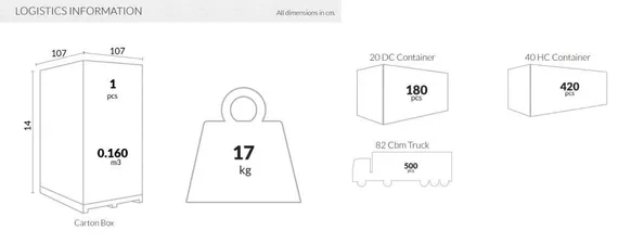 Пластиковый стол Sky Ø105 см, белый