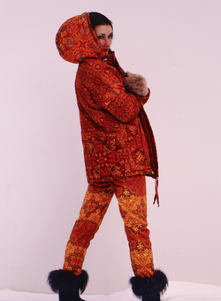 Куртка "Золотой Иран", по мотивам живописи персидского художника 16 в. Низамеддин Султана Мухаммеда