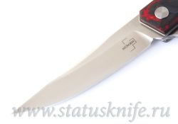 Нож Boker Plus 01BO224 Kwaiken Flipper Red Marble Carbonфотография - 2