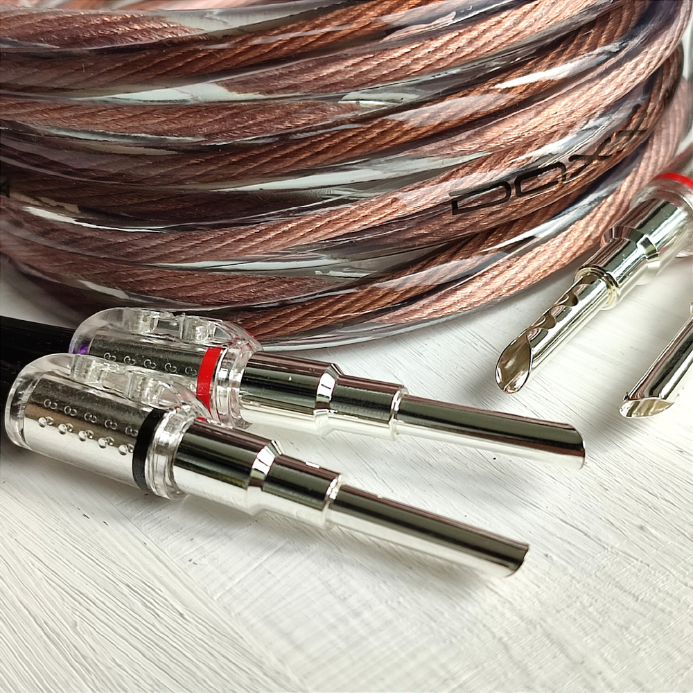 DAXX S182s Акустический кабель 12AWG (3.3мм.кв), класса Hi-End из монокристаллической меди -готовая пара-