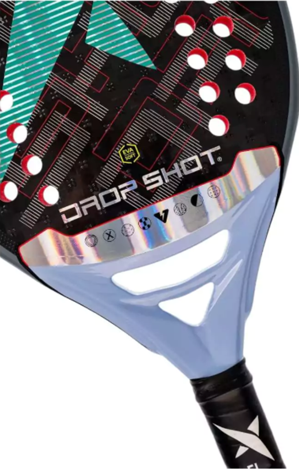 Ракетка для пляжного тенниса Conqueror soft Drop Shot с дополнительным нанесением «Rotor»
