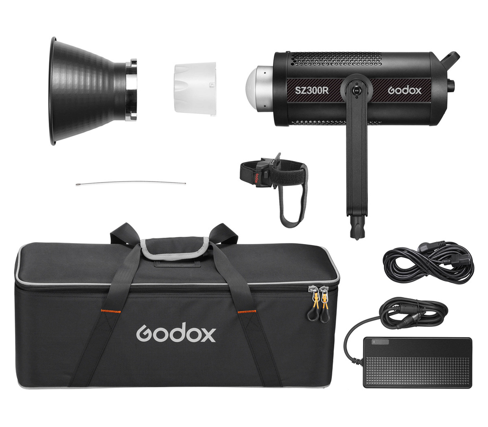 Осветитель Godox SZ300R, светодиодный, фокусируемый 330 Вт, 2800-10000К, RGB